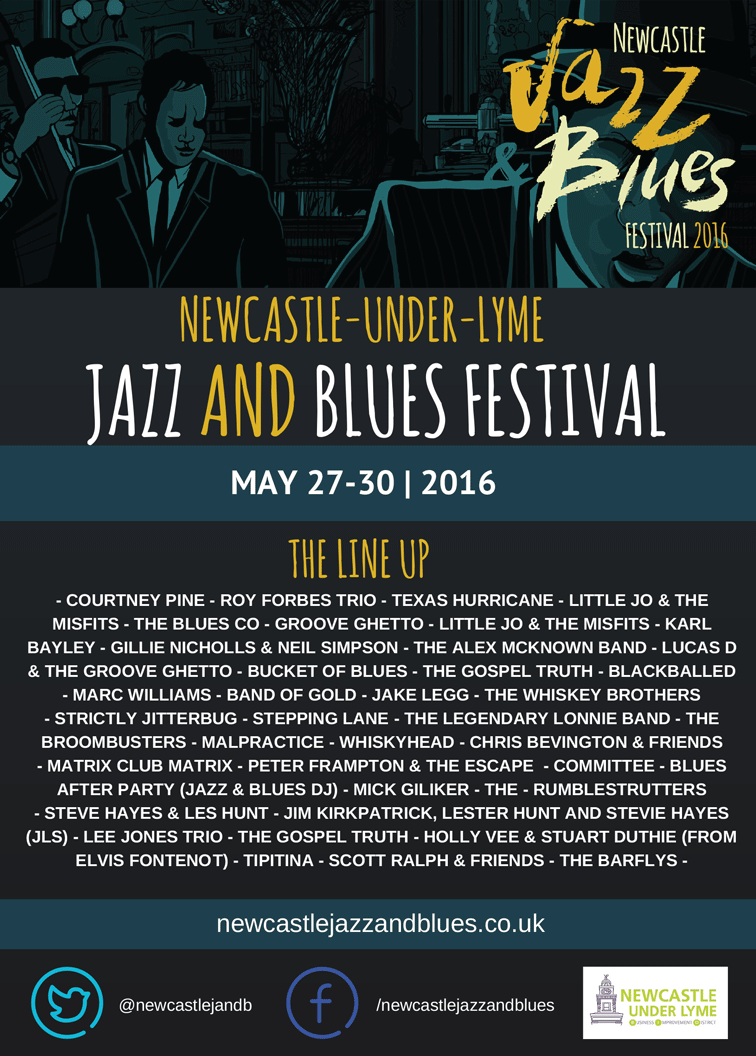 NEWCASTLE-UNDER-LYMENEWCASTLE-UNDER-LYME JAZZ AND BLUES FESTIVAL